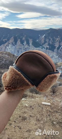 Шапка ушанка мужская натуральная овчина