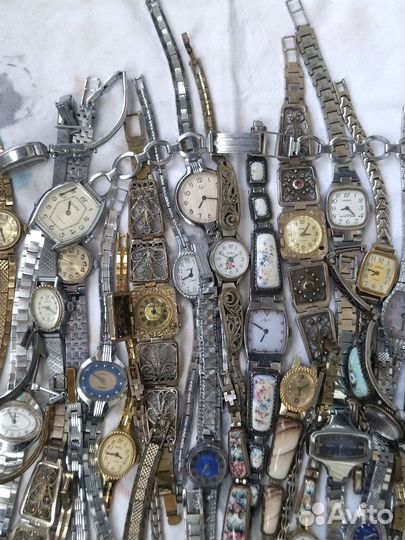 Часы женские СССР. Чайка. Заря. Луч. 50 штук