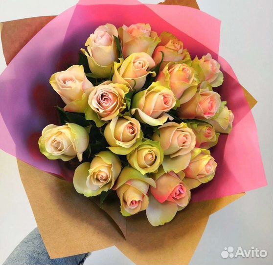Цветы розы букет