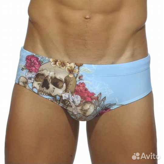 Мужские плавки брифы голубые Addicted