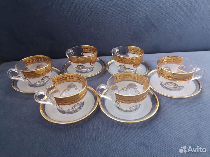 Чайный сервиз на 6 персон чашки блюдца новый