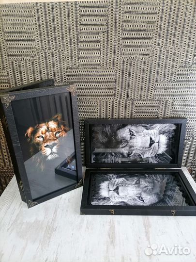 Нарды ручной работы со стеклом