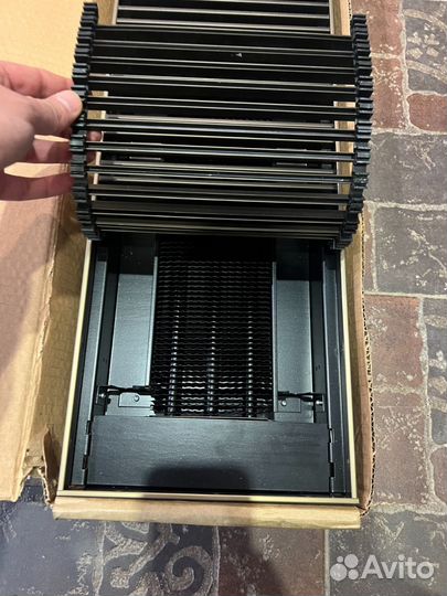 Внутрипольный конвектор черный