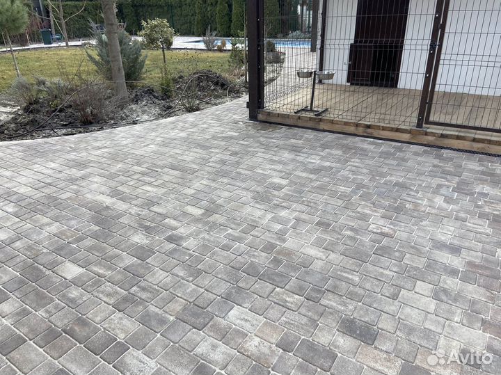 Тротуарная плитка брусчатка от завода