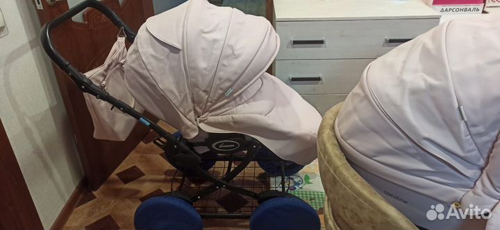 Коляска 2 в 1 эко кожа