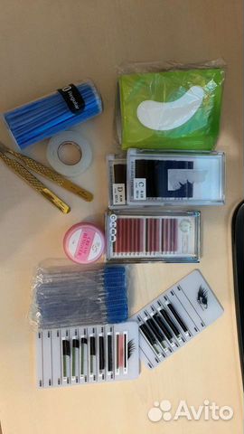 Набор для наращивания ресниц бу