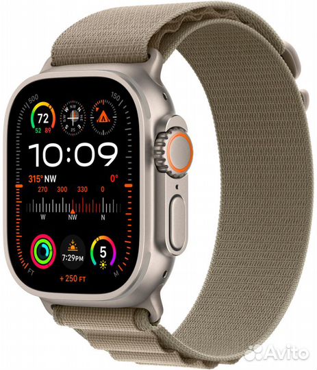 Apple Watch Ultra 2 49mm Olive Alpine Loop