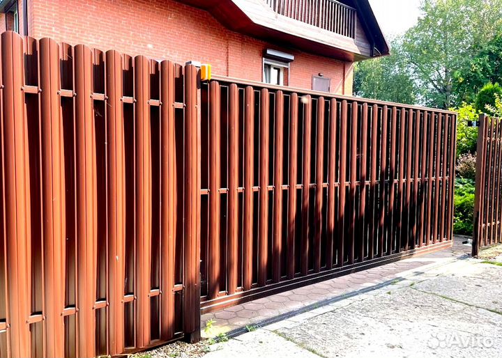 Заборы из профнастила с установкой