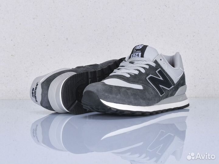 Кроссовки New Balance 574 натуральная замша