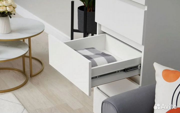 Хелен км 03 Комод 502 5 ящиков 50см белый