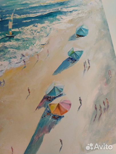 Картина маслом. Море. 40х40