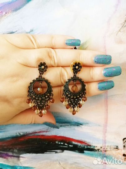 Винтажные серьги оригинал