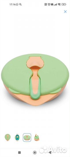 Тарелка детская с крышкой и ложкой