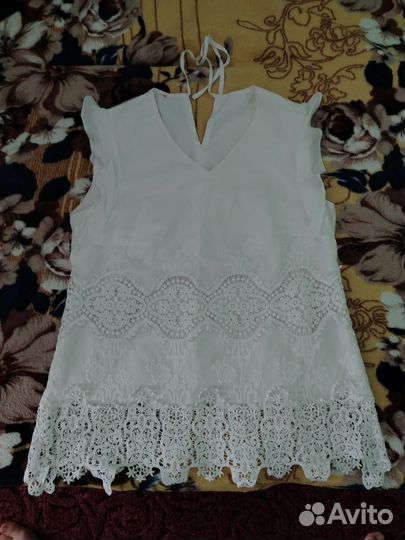 Блузка летняя,хб 100% 46рр