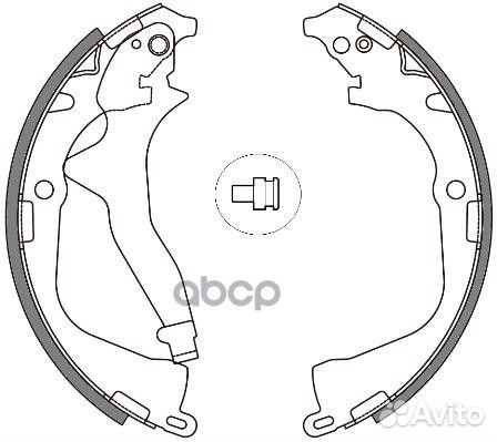 Колодки барабанные 4648.00 volkswagen Amarok