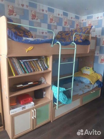 Детская кровать двухярусная
