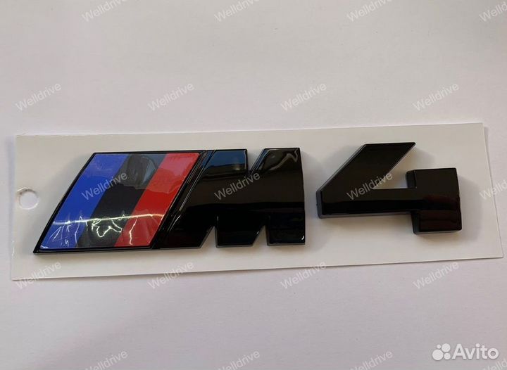 Шильд BMW M1 M2 M3 M4 M5 M6 M7 M8 черный глянец