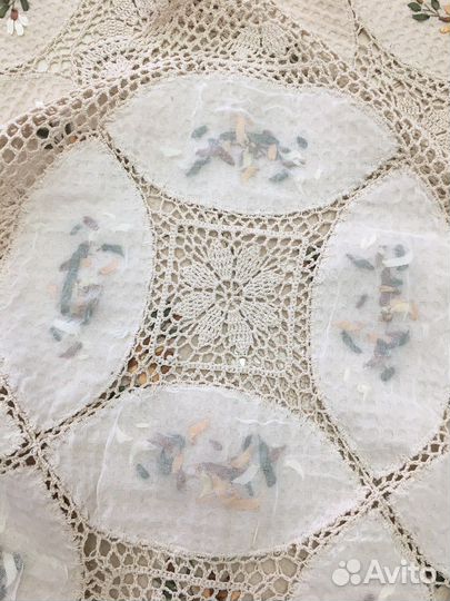 Скатерть 2.50 на 1.70 см бежевая