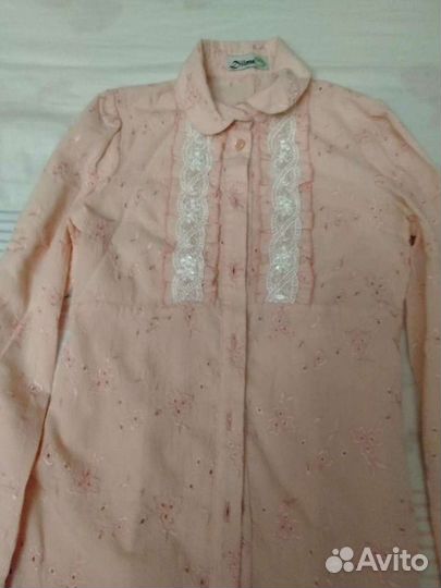 Блузка для девочки, шитье, очень красивая, носили