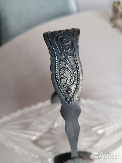 Конфетница, ладья мельхиор, хрустальный