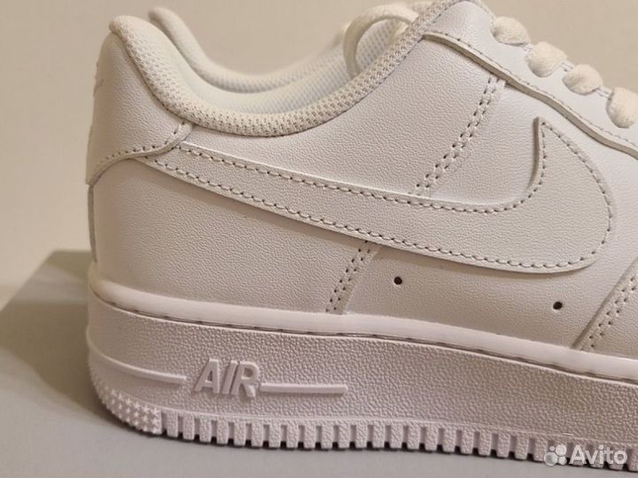 Кроссовки Nike Air Force Мужские Белые (Premium)