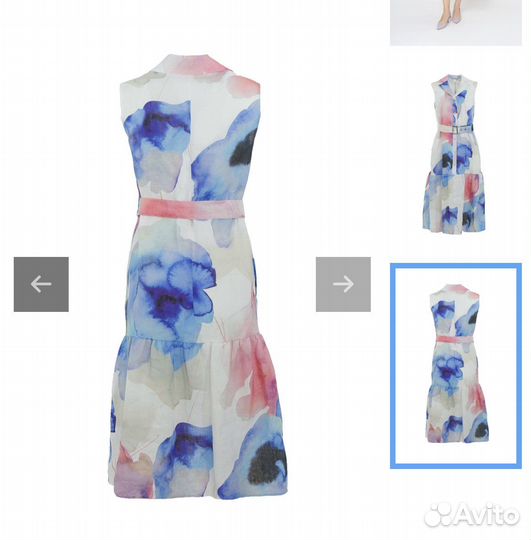 Платье летнее рр 46 лен