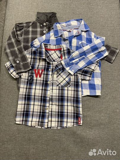 Рубашки для мальчика размер 98-104
