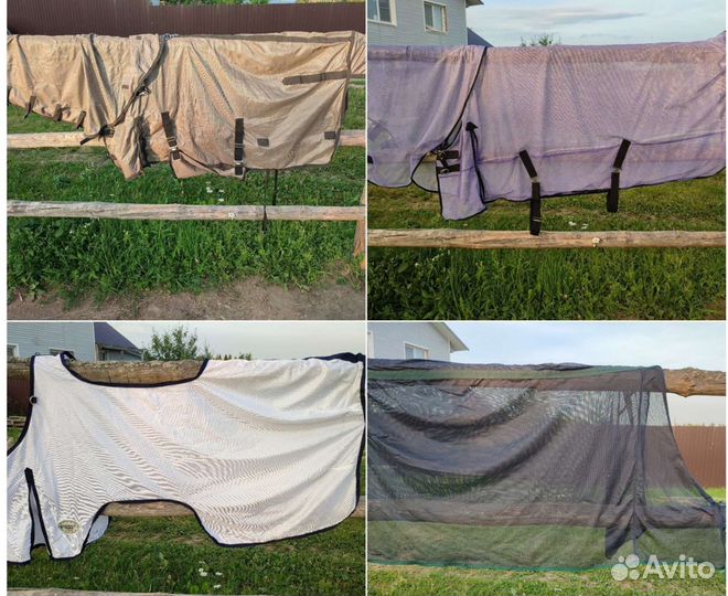 Конное- уздечки, вальтрапы, железо, попоны