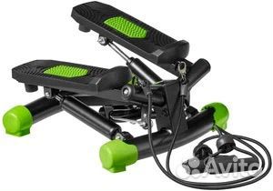 Тренажер степпер поворотный с эспандерами