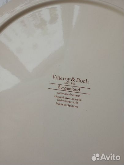 Винтажные круглые блюда Burgenland Villeroy boch