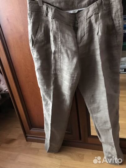Льняные брюки женские Massimo Dutti
