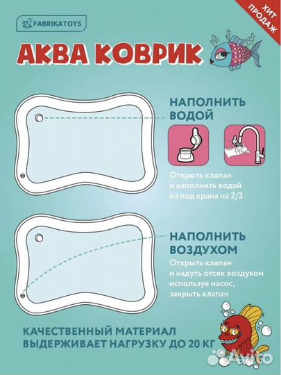 Коврик детский надувной