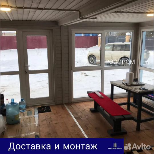 Каркасный дачный домик