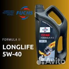 Fuchs titan formula II LL 5W-40 масло 4Л