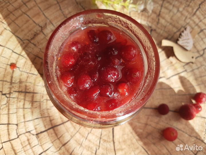 Клюква свежая перетертая с мёдом