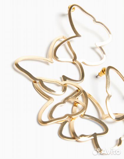 Серьги Bershka каскад бабочек