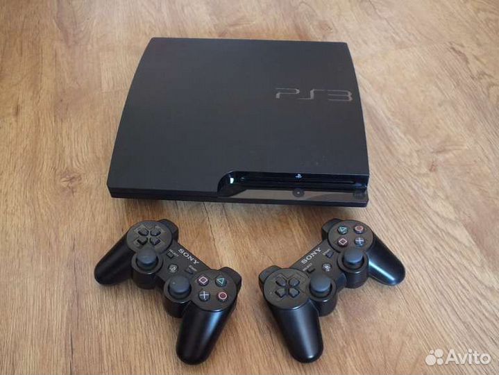 Sony playstation 3 PS3 slim 77 игр