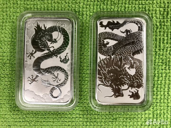 Серебряная монета дракон Австралия 2019/2022