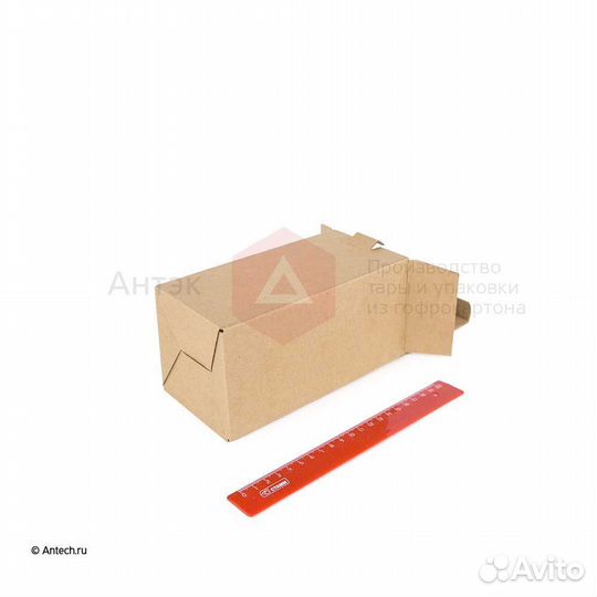 Коробка с крышкой 87*87*175 Т24B бурый