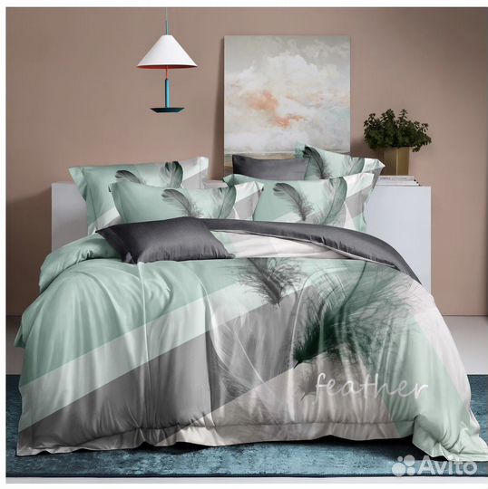 Постельное белье сатин евро