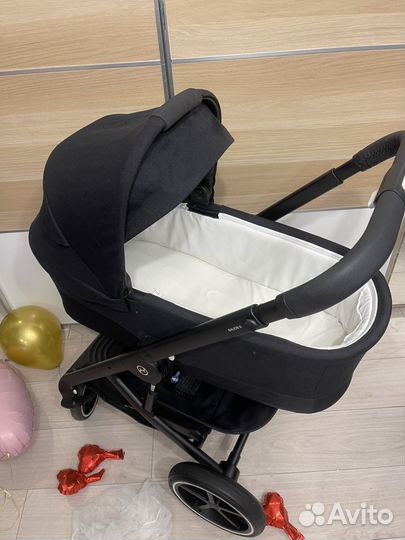 Коляска cybex balios s lux 3 в 1 moon black
