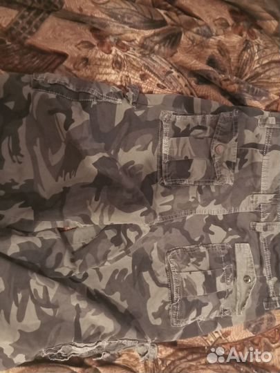 Шорты камуфляжные женские у2к y2k