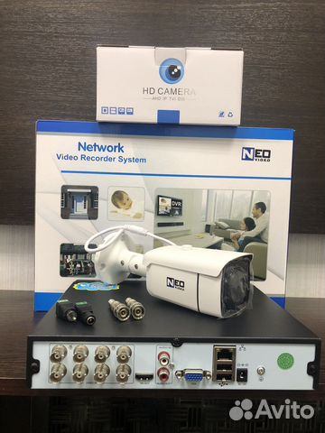 Комплект видеонаблюдения уличный на одну кaмеру