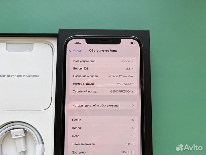 iPhone 12 Pro Max 128gb АКБ 100% (sim+esim)