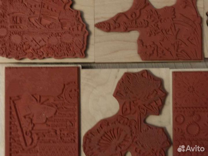 Штампы на деревянной основе для творчества