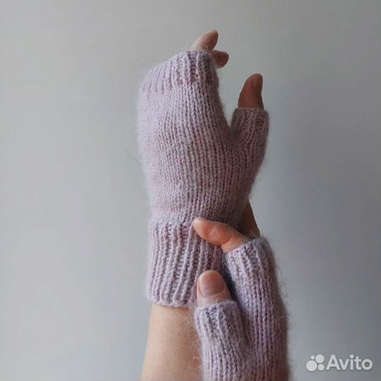 Шапка, снуд и митенки