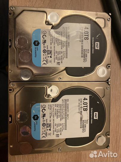 WD enterprise class wd4000f9yz, 2 штуки