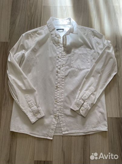 3 белые рубашки для мальчика рост 158