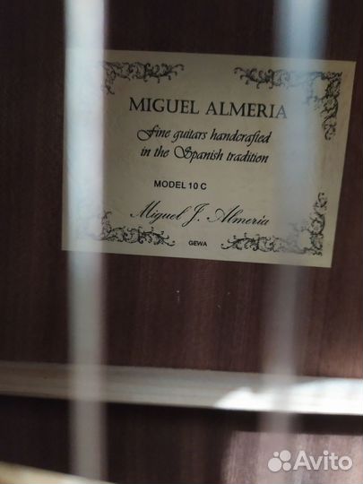 Гитара miguel almera 10c