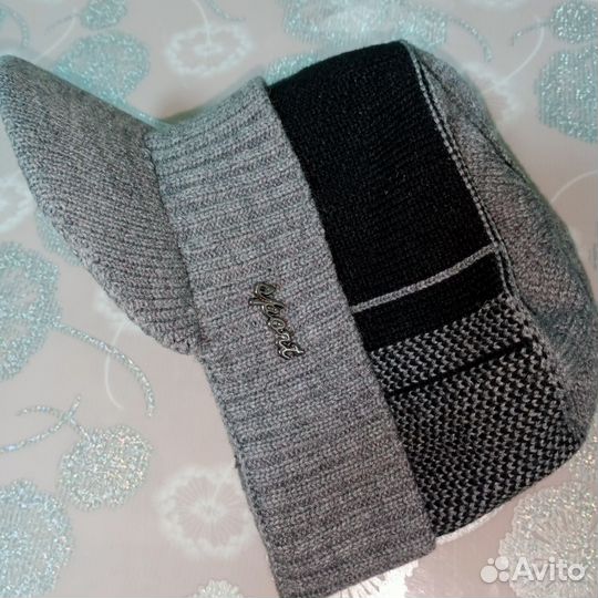 Мужская зимняя шапка вязаная